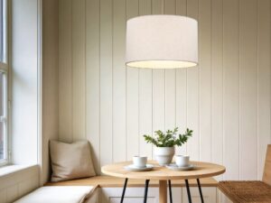 Miniaturka 3 - Lampa wisząca Vellum beżowa w aranżacji wnętrza