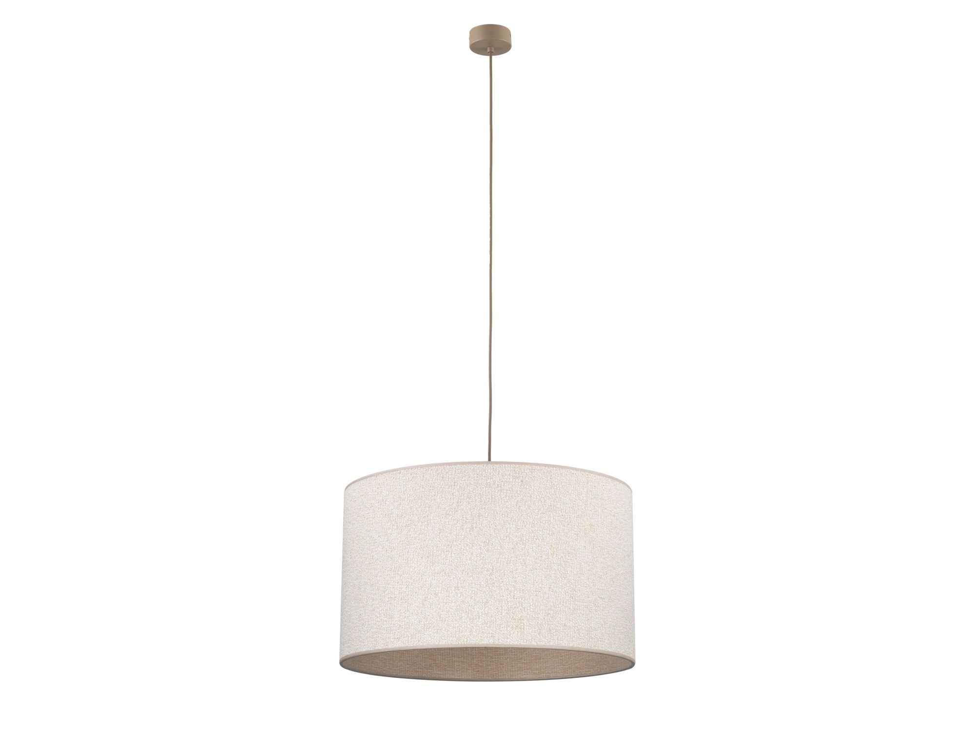 Beżowa lampa wisząca Vellum na białym tle