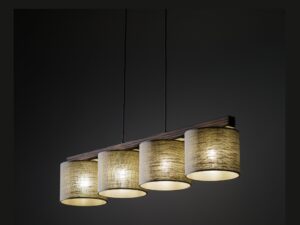 Miniaturka 3 - Lampa wisząca Viga Shade orzechowa w dodatkowym ujęciu