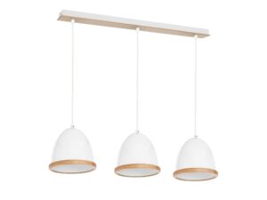 Miniaturka 6 - Lampa wisząca Aladeta trzypunktowa w kolorze białym na jasnym tle