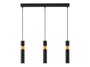 Miniaturka 6 - Lampa wisząca Alas 3-punktowa z cylindrycznymi oprawami na białym tle