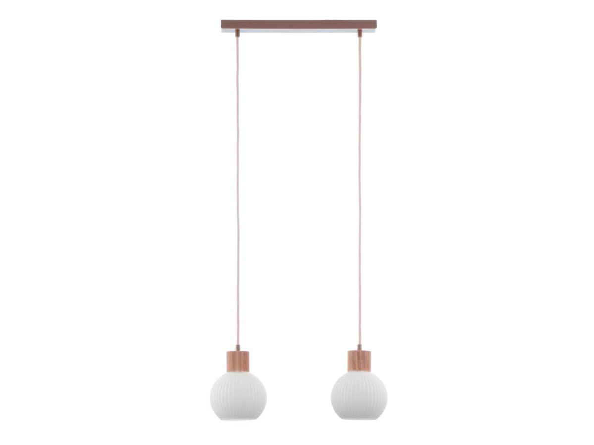 Lampa wisząca Alba 2-punktowa ze szklanymi kloszami