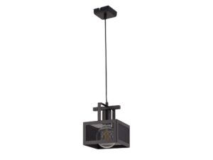 Miniaturka 3 - Lampa wisząca Albert 1 z czarnym stalowym kloszem, zdjęcie produktowe