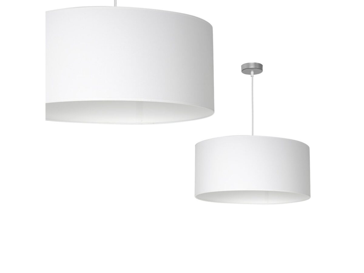 Lampa wisząca Alovino z tkaninowym abażurem E27