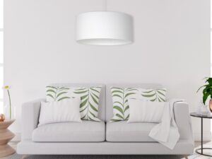 Miniaturka 6 - Lampa wisząca Alovino biały klosz w aranżacji pomieszczenia