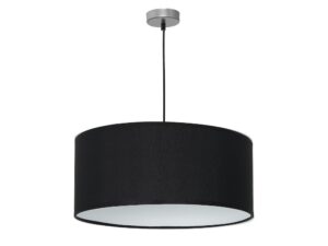 Miniaturka 3 - Lampa wisząca Alovino, czarny tkaninowy abażur w kolejnym ujęciu
