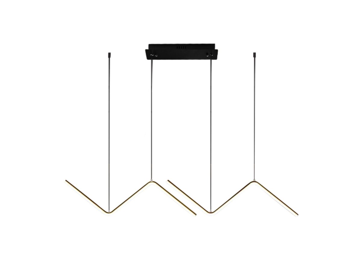 Lampa wisząca LED 22 W Ametia 98 cm czarna