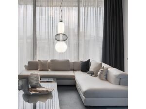 Miniaturka 1 - Lampa wisząca LED Amotia 23 W czarna – zdjęcie 2