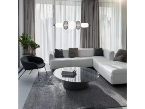 Miniaturka 1 - Lampa wisząca LED Amotia 32 W czarna – zdjęcie 2