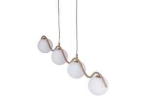 Miniaturka 1 - Lampa wisząca Ancona z czterema kloszami w dodatkowym ujęciu