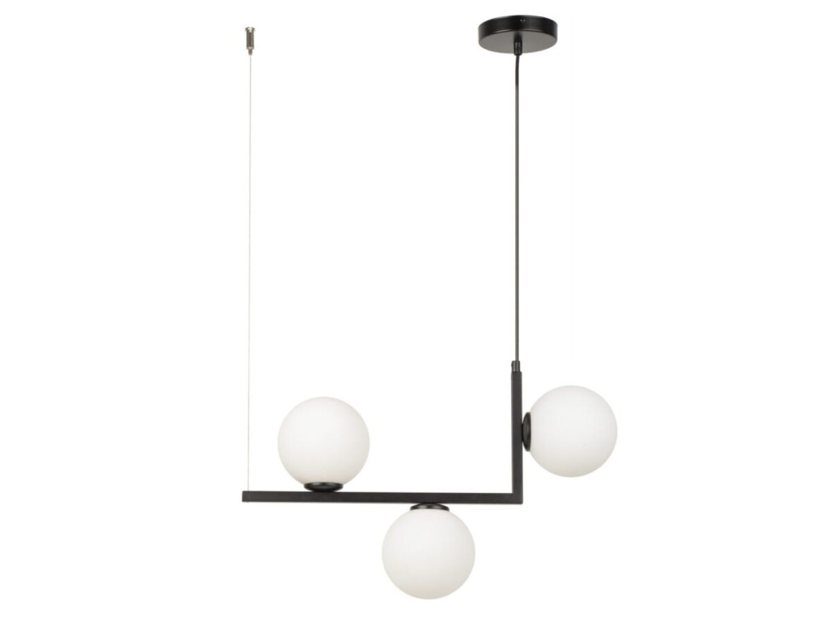 Lampa wisząca Andy 3-punktowa z białymi kulami