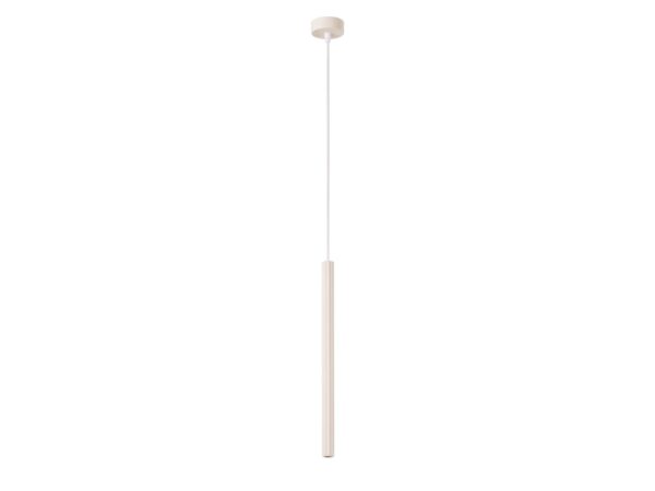 Lampa wisząca ARCANA 1 beżowa na białym tle