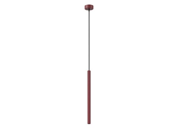 Lampa wisząca ARCANA 1 burgund na białym tle