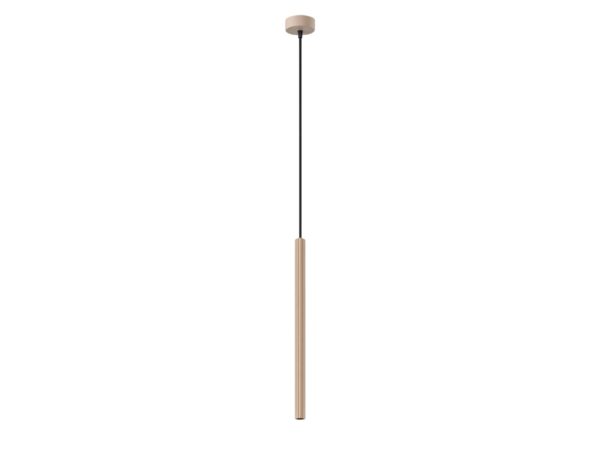 Lampa wisząca ARCANA 1 taupe na białym tle