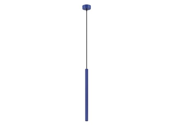Lampa wisząca ARCANA 1 ultramaryna na białym tle