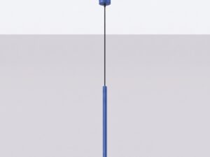 Miniaturka 1 - Lampa wisząca ARCANA 1 ultramaryna zawieszona przy jasnej ścianie