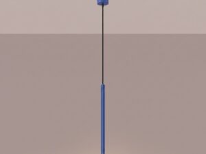 Miniaturka 6 - Lampa wisząca ARCANA 1 ultramaryna z zapalonym światłem