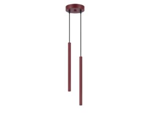 Miniaturka 7 - Lampa wisząca ARCANA 2P burgund na białym tle