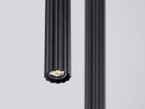 Miniaturka 5 - Lampa wisząca ARCANA 2P czarna – zakończenie tuby z bliska