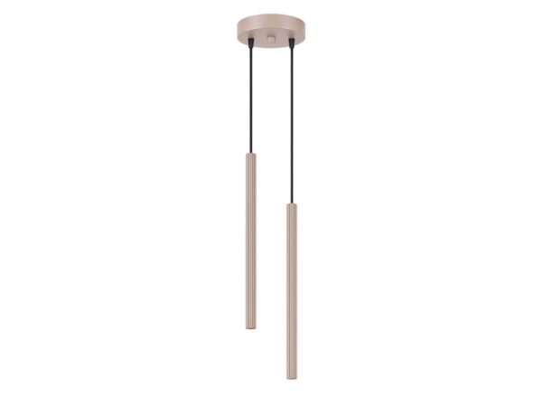 Lampa wisząca ARCANA 2P taupe na białym tle