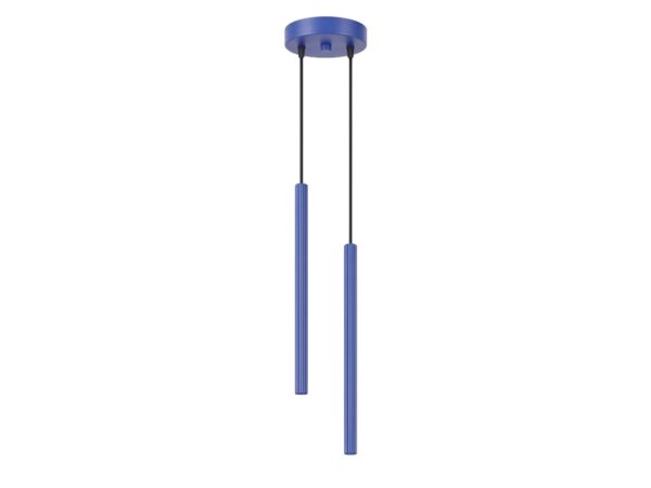 Lampa wisząca ARCANA 2P ultramaryna na białym tle