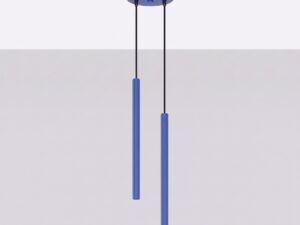Miniaturka 1 - Lampa wisząca ARCANA 2P ultramaryna zawieszona przy jasnej ścianie
