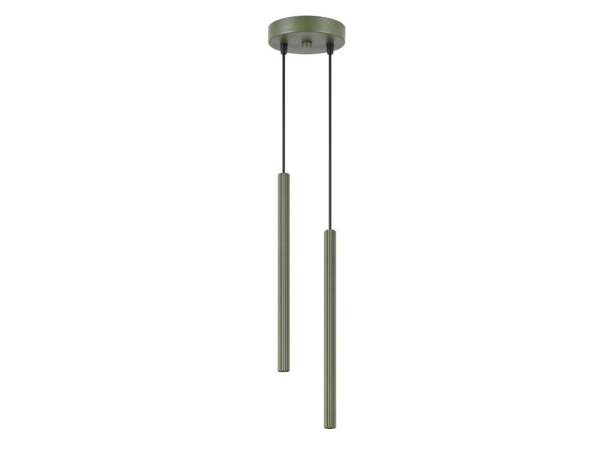 Lampa wisząca ARCANA 2P zielona oliwka