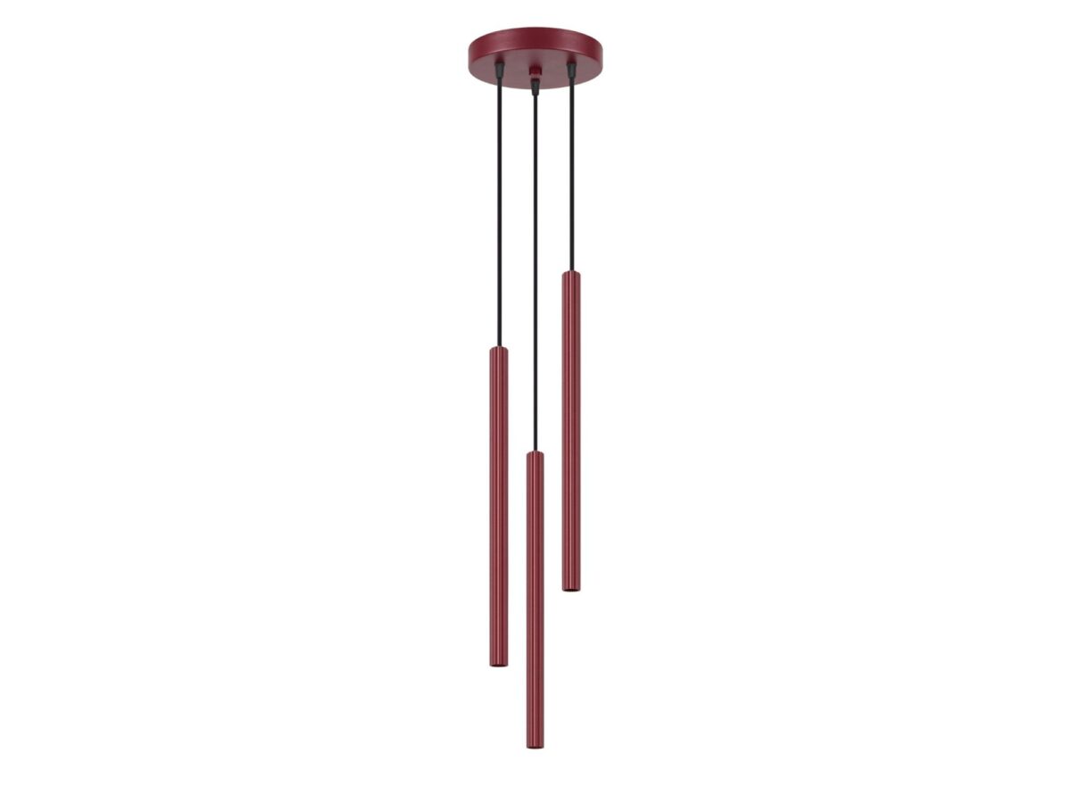 Lampa wisząca ARCANA 3P burgund