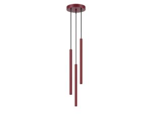 Miniaturka 7 - Lampa wisząca ARCANA 3P burgund na białym tle
