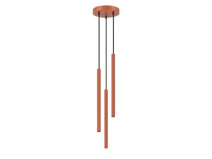 Miniaturka 7 - Lampa wisząca ARCANA 3P ochra czerwona na białym tle