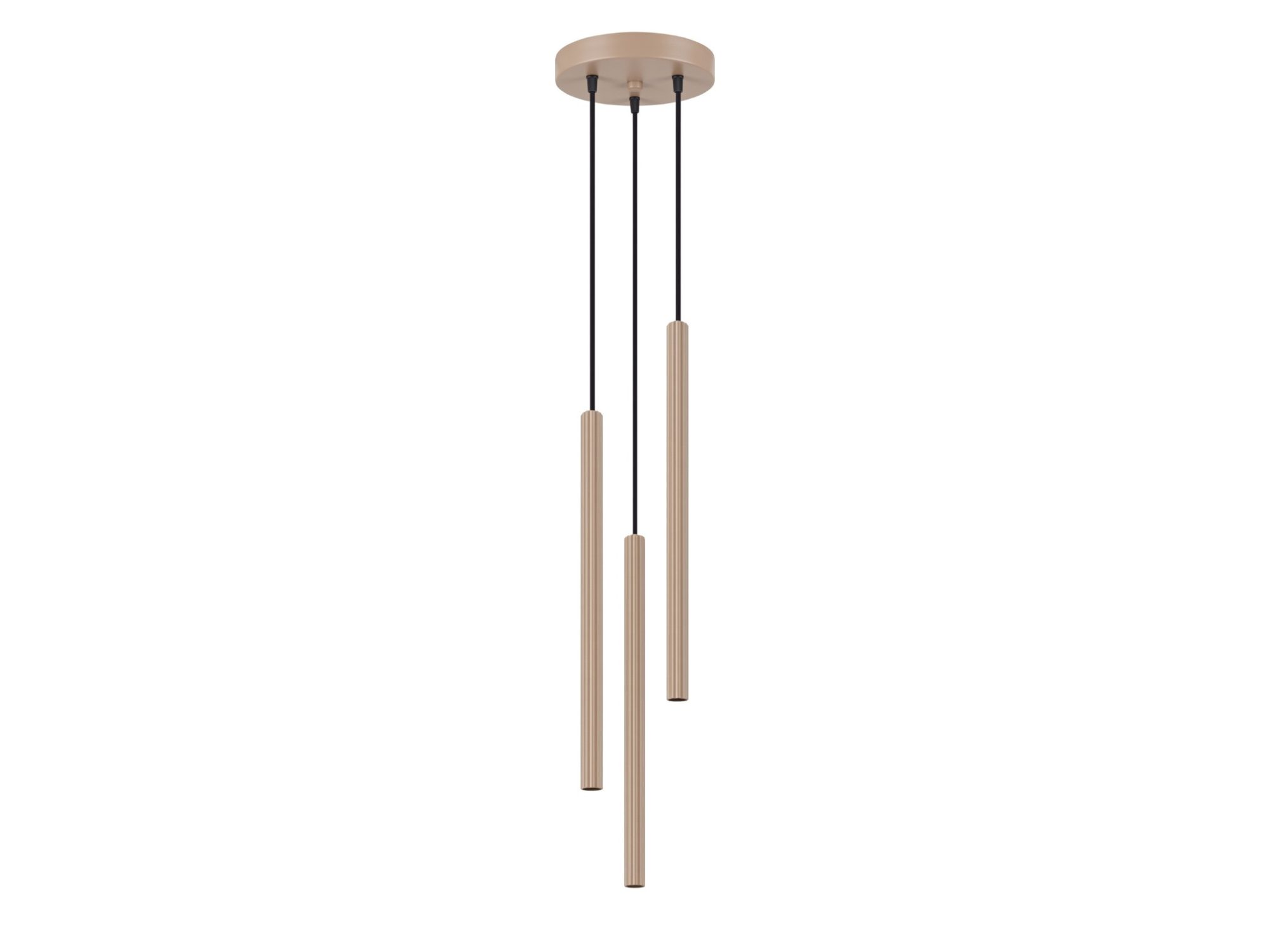 Lampa wisząca ARCANA 3P taupe na białym tle