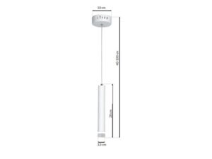 Miniaturka 1 - Lampa wisząca Arevona LED 5 W biała – zdjęcie 2