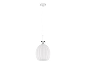 Miniaturka 9 - Lampa wisząca Aria z białym szklanym kloszem na białym tle