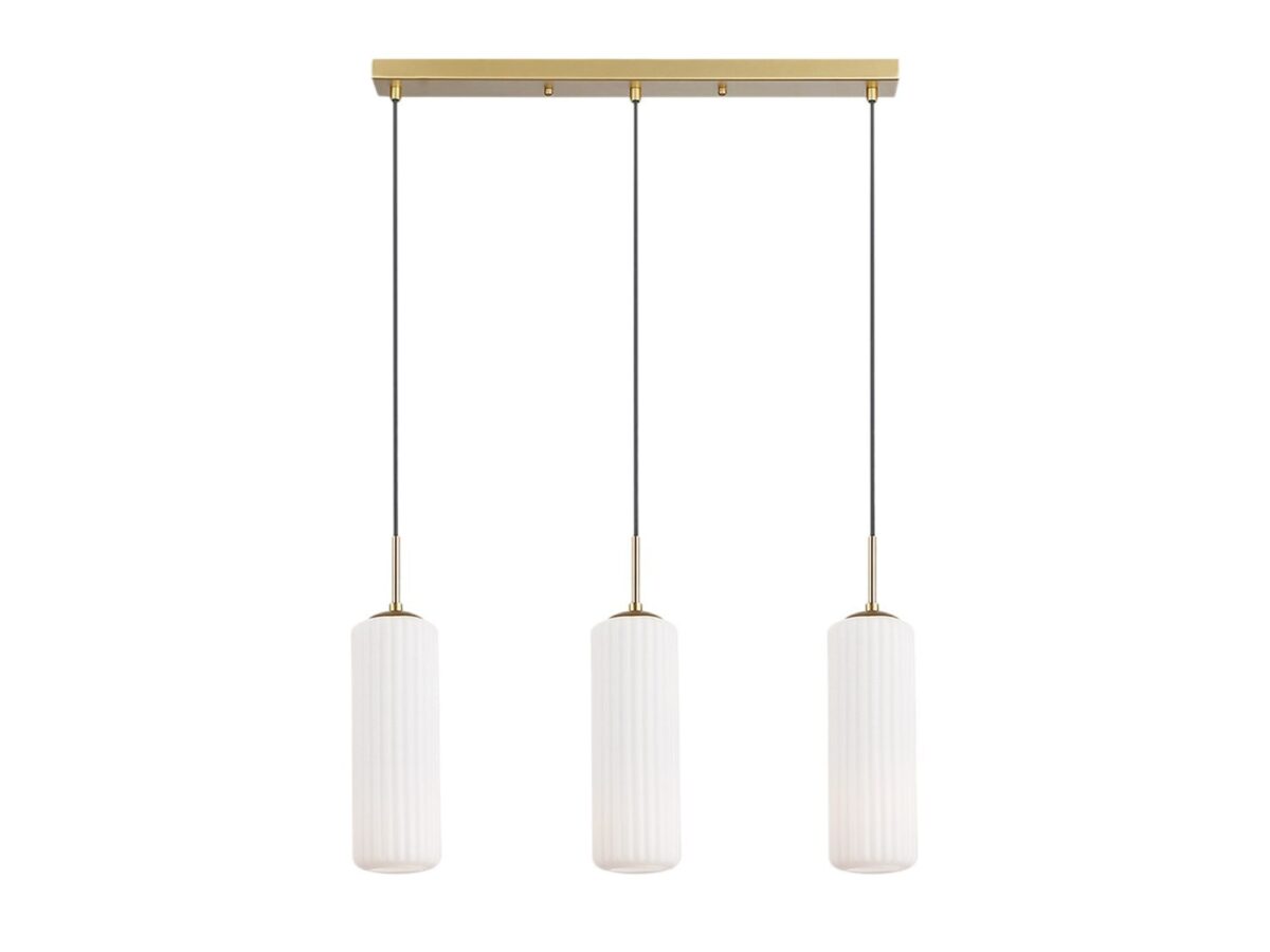 Lampa wisząca Arimeta 3×E27 złota 64 cm