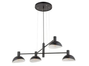 Miniaturka 2 - Lampa wisząca Artis 4 czarna z czterema kloszami