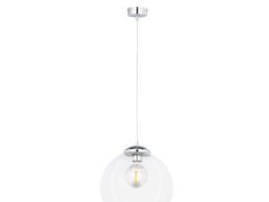 Miniaturka 3 - Lampa wisząca Asti 29 cm, przezroczysty klosz i chromowana oprawa