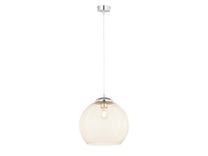 Miniaturka 6 - Lampa wisząca Asti chromowana z jasnym szklanym kloszem