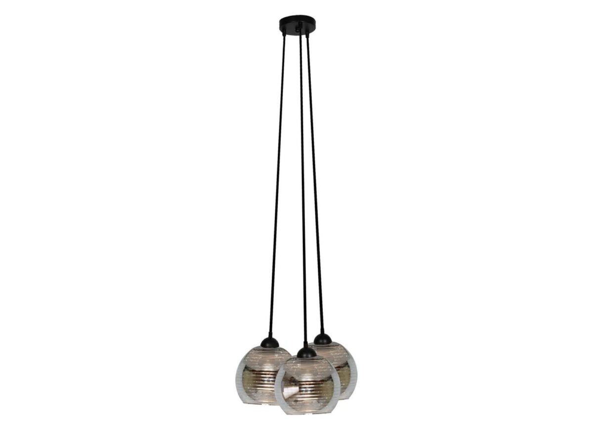 Lampa wisząca Astomo 3-punktowa z kloszami 40 cm