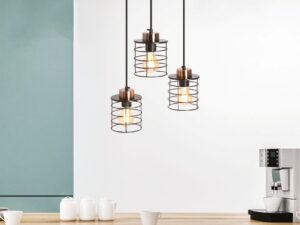 Miniaturka 1 - Lampa wisząca Astosa w aranżacji wnętrza z trzema punktami świetlnymi