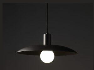 Miniaturka 11 - Brązowa lampa wisząca Astra z pojedynczym kloszem, dodatkowe ujęcie