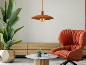 Miniaturka 7 - Ceglasta lampa wisząca Astra w aranżacji wnętrza