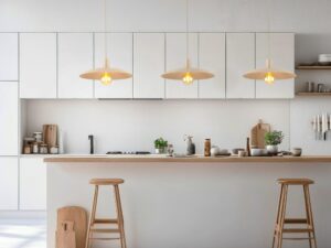 Miniaturka 9 - Lampa wisząca Astra w kolorze piaskowy beż w aranżacji