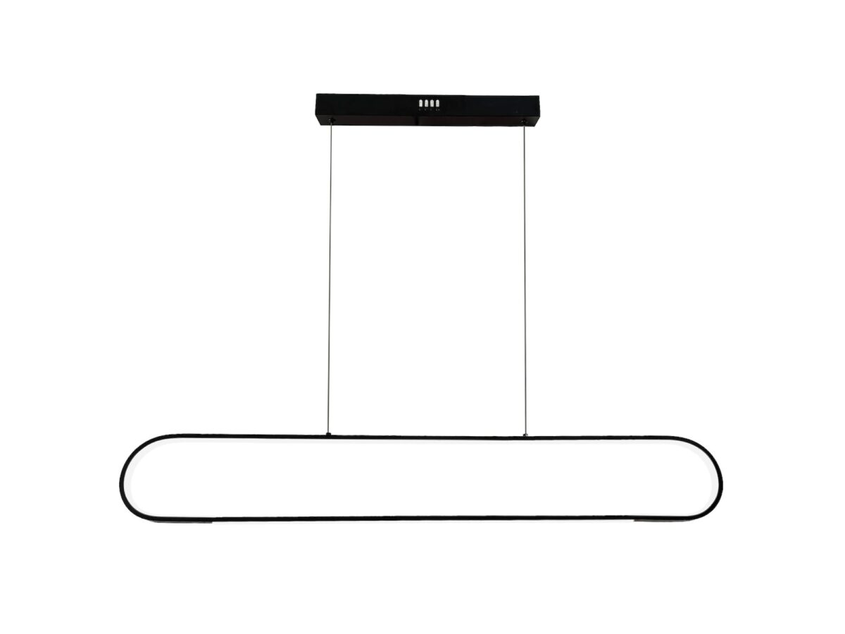 Lampa wisząca LED Avesio 42 W 100 cm czarna