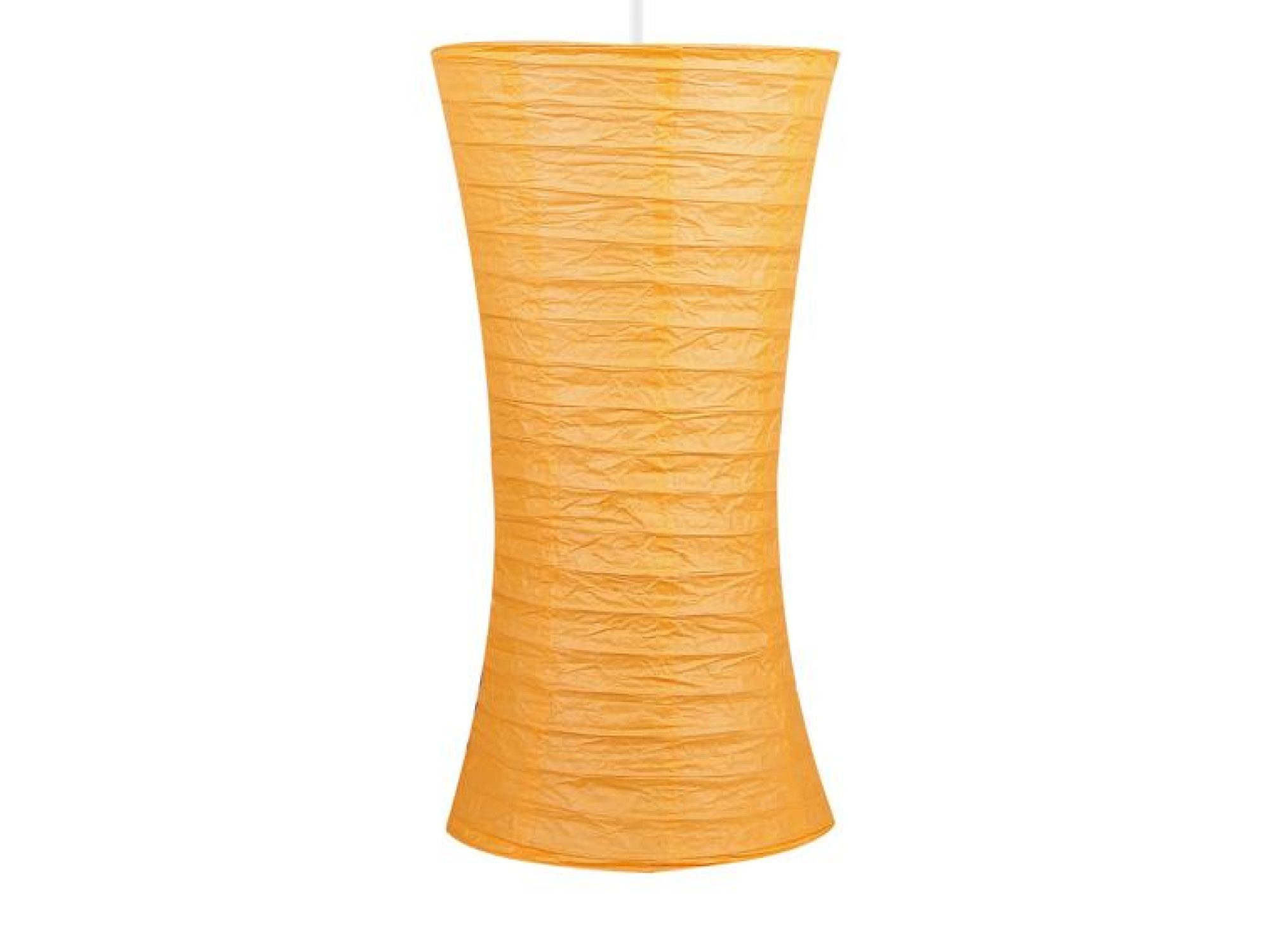 Lampa wisząca Baletio z pomarańczowym papierowym abażurem