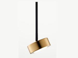 Miniaturka 7 - Lampa wisząca Bar 1 M czarno-złota – detale reflektora GX53