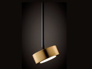 Miniaturka 9 - Lampa wisząca Bar 1 M czarno-złota z reflektorem – inne ujęcie