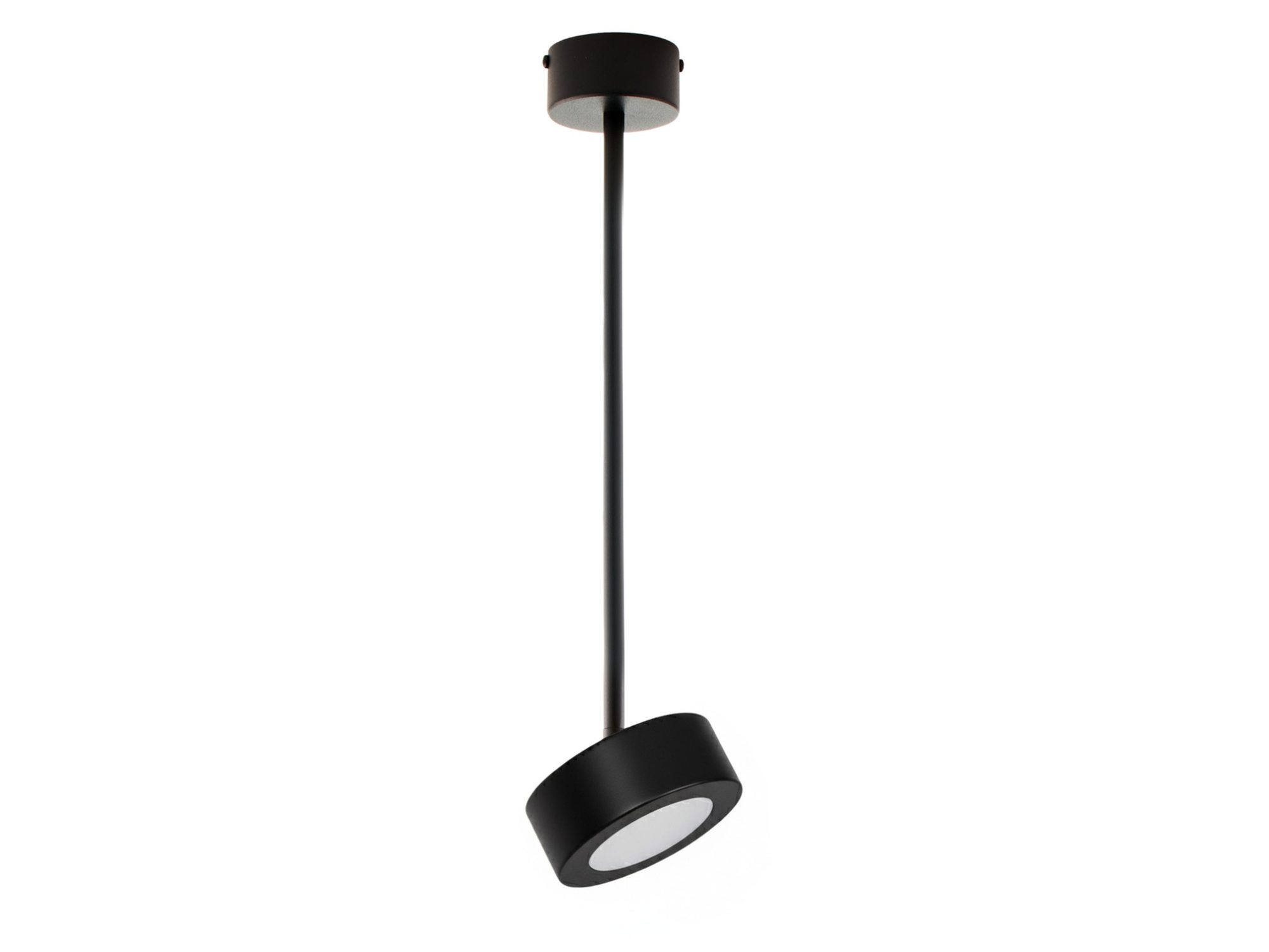 Lampa wisząca Bar 1 S 47 cm w całości czarna, widok na białym tle