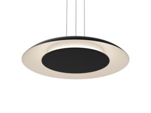 Miniaturka 8 - Czarny pierścień lampy Belarano z rozświetloną spodnią powierzchnią