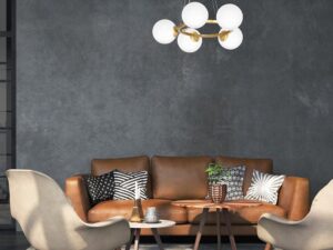 Miniaturka 3 - Lampa wisząca Beledena pięć źródeł światła, aranżacja mieszkania