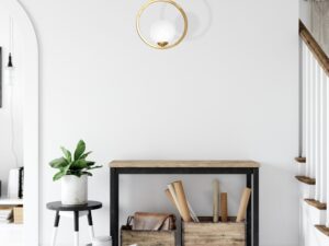 Miniaturka 4 - Lampa wisząca Beledena z pojedynczym szklanym kloszem we wnętrzu